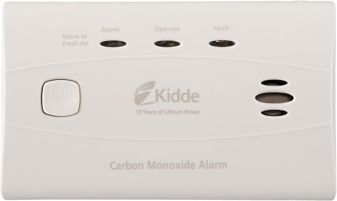 Kidde Worry-Free Carbon Monoxide Detector Alarm with 10 Year Sealed Battery | Model C3010