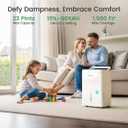 Waykar 23 Pint Energy Star Home Dehumidifier, Ultra Quiet 35 dB