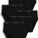 Jockey Mens Underwear Briefs - Classic Low Rise Design, Pack of 6 - Authentic Mens Underwear for Comfort and Quality (Black)