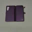 Defencase Compatible with Galaxy A16 5G Case Wallet with RFID Blocking Card Holder for Women and Men, PU Leather Magnetic Snap Flip Zipper Strap Wallet Phone Case for Samsung Galaxy A16/ 5G, Purple