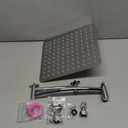 Hibbent All Metal cUPC Certified Rain Shower Head, 10'' High Pressure Rainfall Showerhead with 16" Shower Head Extension Arm, Solid Brass Adjustable Shower Arm Extender, fixed Showerheads, Chrome