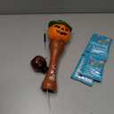 Halloween Bubble Wand for Kids, Handheld LED Light & Music Bubble Machine, Pumpkin Bubble Maker, Ideal Kids' Party Favors