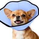 MIDOG Dog Cone Collar After Surgery, Soft Dog Cone Alternative to Stop Licking, Adjustable Elizabethan Recovery Cones for Dogs (XS, Blue)