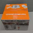 Hamilton Beach 4-Quart Slow Cooker with 3 Cooking Settings, Dishwasher-Safe Stoneware Crock & Glass Lid, Stainless Steel (33140G) (Silver & White)