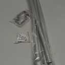 Curtain Rods for Window 32 to 62, Silver 5/8 inch Splicing Single Window Curtain Rod Set with Brackets