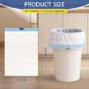 240 Count 3 Gallon Trash Bags Drawstring - 12 Liter Small Garbage Bags for Bathroom, 0.96 Mil Strong White Unscented Plastic Wastebasket Bin Liners for Toilet Office and Bedroom