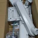 Single Monitor Desk Mount, 13-32 inch Adjustable Full Motion Monitor Arm, Computer Monitor Stand Holder with Clamp and Grommet Base, Fits 4.4 to 22lbs Screens, VESA Mount Bracket, White, Freelift Pro