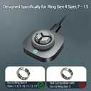 Charger Compatible with Oura Ring Gen 4: Fast Charging Dock for Size 7/8/9/10/11/12/13 with USB-C Cable (Not Compatible with Ring Gen 3)
