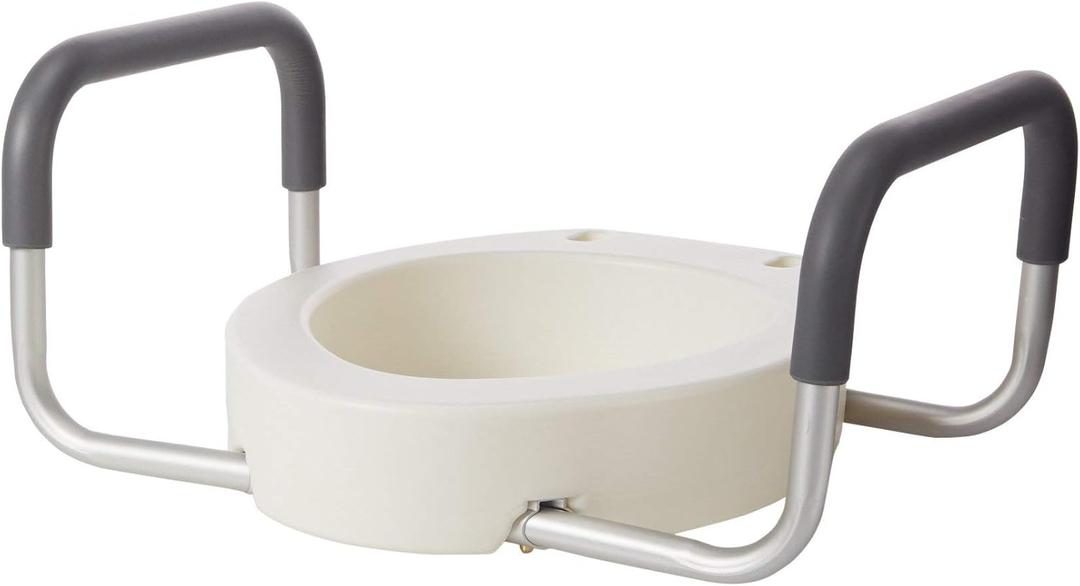 Drive Medical Premium Seat Riser with Removable Arms, Elongated Seat 19.25x13.75x3.5 Inch (Pack of 1)