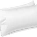 Comfyanno King Size Pillow Cases Set of 2, Soft & Breathable Pillowcases, Envelope Closure, Wrinkle-Free, Fade & Stain Resistant, Brushed Microfiber Fabric, Bed Pillow Covers - 20” x 40”, White