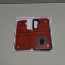 DJDUCK Designed for Samsung Galaxy S25 Plus Case Wallet with Card Holder, [Magnetic Clasp Cover] [RFID Blocking Leather Protection] Shockproof Women Men Cases for Samsung S25 Plus Red