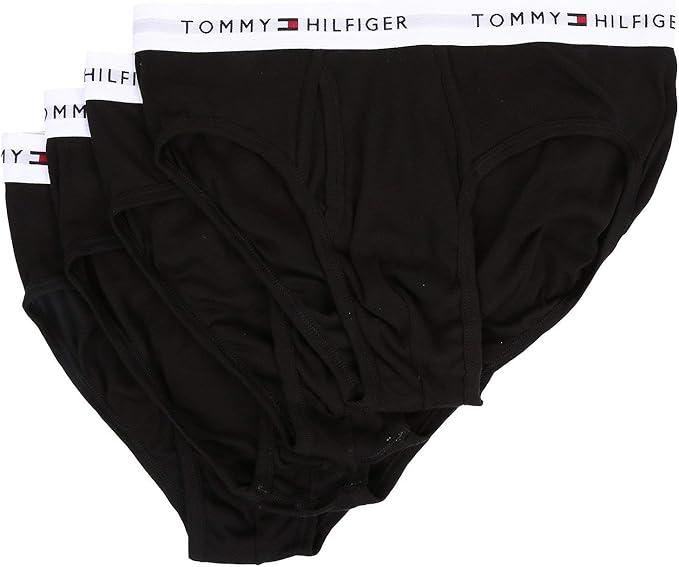 Tommy Hilfiger Men's Cotton Classic 4-Pack Brief, Size Large