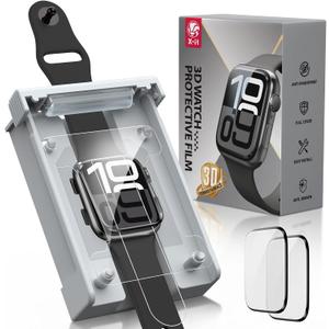 X-it for Apple Watch Series 11/10 46MM Screen Protector [Automatic Align Tech] Self-Healing,Flexible HD Transparent,Anti-Scratch,Bubble Free,Waterproof,Touch Sensitive [Non-Glass] 2 Packs