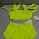YOUNGER TREE Toddler Baby Girls Swimsuit Two Piece Solid Color Stripe Swimwear Summer Beach Bikini Bathing Suit, Size: 18-24 Months