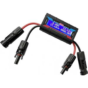 Amp Watt Meter Power Analyzer For Solar Panels Or Wind Turbines System, 150A 200A Aircraft Power Meter Tester Backlight Digital LCD Screen for RC Solar Voltage Current Power (200A)