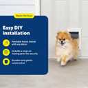 PetSafe Never Rust Dog & Cat Plastic Door, Small, for Pets Up to 15 lb, Paintable, Easy DIY Installation, Closing Panel Included, Install in Interior & Exterior Doors or Walls, Durable