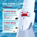 Starrybot 2026 Upgraded Cordless Pool Vacuum for Above Ground Pools, Dual Modes High-Flow/Strong-Suction, 19 GPM, 90 Mins Runtime, Handheld Pool Cleaner with Telescopic Pole, 3 Filter Bags