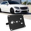 New No Drill Front Bumper Tow Hook License Plate Mount Bracket Holder Compatible with Mercedes W205 C-Class X204 GLK-Class X205 GLC-Class W212 W213 E-Class W166 GLE-Class Front License Plate Frame Kit
