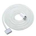 USB-C to Magnetic 3 Fast Charge Cable (2 m/6.6 ft), USB C Cable Compatible with MacBook Air (15/13-inch M3 2024, 15-inch M2 2023, 13-inch M2 2022), MacBook Pro (16/14-inch 2023/2021), Silver