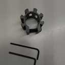 Flashlight Mount, 25mm Tube Clamp with Picatinny Round Rail Mount, Durable Flashlight Holder for Outdoor Use