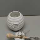 Mud Pie Honey Pot Serving Set, White