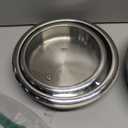 KEGDAN Tri-Ply Stainless Steel Frying Pan Set With Lids, 13pcs Stainless Steel Cookware Set with Detachable Handle, Induction Compatible Skillets for All Stovetops, Dishwasher and Oven Safe, Sliver