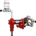 12V Fuel Transfer Pump w/Manual Nozzle, 20 GPM High Flow DC Diesel Transfer Pump, Gas Heavy Duty Transfer Pump with Filter for Gasoline, Diesel, Kerosene, Biodiesel and More