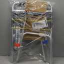Drive Medical Two-Button Folding Walker with Wheels, Height Adjustable