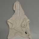 Koneseve Dog Hoodie Fleece, Cat Sweater Warm with Pocket - Soft Clothes for Daily Wear, Basic Hooded Sweatshirts, Winter Coat Clothing, Comfort Tee Shirt Fit for All Breeds Pet - Beige - M (M-(6~9lb) | Chest(~15.3"))