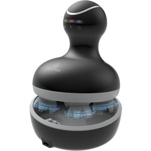 COMFIER Electric Scalp Massager, Waterproof Head Massager with Multi-Modes Vibration, Handheld Portable Head Scratcher for Hair Growth, Dog Cat Massager for Deep Clean and Stress Relax (Black)