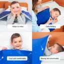 Sensory Compression Blanket | Spandex Bed Sheet for Kids & Adults | Deep Relaxing Feeling, Release Oxytocin | Helps With: SPD, Anxiety, ADHD, Autism | Star Theme | Breathable & Stretchable | Twin