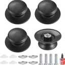 4 Pcs Pot Lid Knobs, Pot Lid Handle Replacement, Pot Cover Knobs, Universal Kitchen Bakelite Top Replacement for Pots and Pans Saucepan Casserole Glass Handles