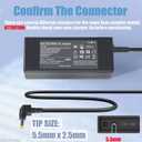 19V Monitor Power Adapter Cord Compatible with Asus VG278Q VG278 VG279 VG279Q VG245H VG245 VG248QE VX248 VX248H VX228H VX279H MX239H MX279H LS246H LCD Asus 27'' 24'' 23'' 22'' Gaming Monitor Charger