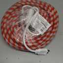 Joiedomi 40FT LED Candy Cane Rope Lights, Waterproof Outdoor 360 LED Christmas Decor Lights for Garden Yard Party Xmas Christmas Holiday Decorations (Red & Warm White)