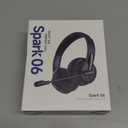 Masajoy Wireless Headset with Mic for Work with AI Noise Cancelling Mic for Clear Calls, Bluetooth V5.3 Headphones with Microphone to USB A/C Dongle & Mic Mute for Computer Laptop PC iPhone (Black)