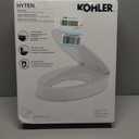 KOHLER 25875-0 Hyten 3" Height, Elevated Soft Close Elongated Toilet Seat, Contoured Seat with Grip-Tight Bumpers, Quick-Attach Hardware, No Slam Toilet Seat, White