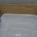 Rubbermaid Cleverstore 17 Qt Clear Storage Bins with Lids, 6-Pack, Stackable, BPA-Free, Made in USA