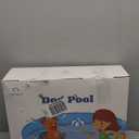 Peteast Foldable Dog Pool with 2 Flying Disks, Durable Hard Plastic Dog Swimming Pools for Large Dogs, Collapsible Pet Pool for Backyard & Indoor, Ideal Kiddie Pools for Dogs and Kids, 87 in