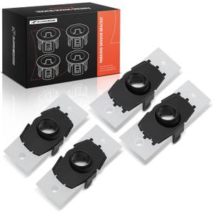 A-Premium 4-PC Rear Inner and Outer Parking Assist Sensor Retainer Bezels Compatible with Toyota Models - Tundra 2022 2023 2024, with TRD Pro Package