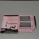 Fluffy Eyelash Clusters Kit Waterproof DIY Lashes Extension Kit Wispy Volume D Curl Cluster Eyelash Extensions Kit Mink Individual Lashes Kits with Bottom Eyelashes (Volume 240pcs D Curl)