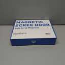 Magnetic Thermal Insulated Door Curtain Fits Door Size 38" x 83", Curtain Size 40" x 84", Thicker Layered Fabric Insulated Door Cover, Keep Warm Winter & Cool Summer, Dark Grey Fabric