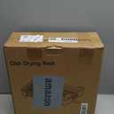 Stainless Steel Dish Drying Rack - Dish Drainer for Kitchen Counter, Extendable Drainboard with Foldable, Space-Saving Cup & Bowl Organizer, Includes Knife and Utensil Holder, Black