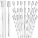 200 Pack Individually Disposable Toothbrushes Wrapped Soft Bristle Toothbrush Single Use Travel Toothbrush Portable Manual One Time Use Tooth Brush Kit for Travel Women Men Hotel Donation