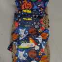 5 Pack Dog Diapers Male Reusable, Premium Belly Bands for Male Dogs, High Absorbing Male Dog Pee Wraps for Doggie in Incontinence or Excitable Urination and Training Cartoon S