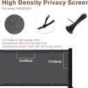 SUNNY GUARD 3'x16' Dark Grey Balcony Deck Privacy Screen Fence, Apartments Railing Screen Heavy Duty Wind Screen for Outdoor,Backyard,Patio PrivacyWe Make Custom Sizes