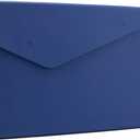 Enyuwlcm PU Leather A4 File Folder Document Holder Waterproof Portfolio Envelope Folder Case with Invisible Magnetic Closure Blue