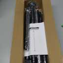 Tension Curtain Rod Long Curtain Rods No Drilling 43-100 Inch Adjustable Black Shower Curtain Rod 1.1 Inch Diameter Thick Heavy Duty Shower Rod for Windows Bathroom Outdoor No Rust