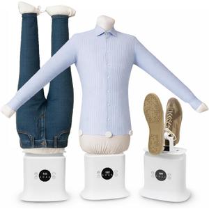 Automatic Ironing Machine 3.0, 3-in-1 Air & Steam Garment Dryer and Iron for Shirts, Pants, Dresses and More, Hands-Free Garment Care with Adjustable Time & Temperature, 1250W Fast Drying System
