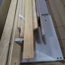 Brisca Full Size Loft Bed with Desk and Shelves,Multifunctionl Bedroom Bed Frame w/Two Built-in Drawers & Storage Staircase,Solid Wood Slats Support,for Kid Adult Boy Girl Teens,White