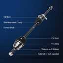 Autoround 44305TZ5A01 Front Right CV Axle Shaft Assembly Compatible with 2014-2015 Acura MDX 3.5L V6, 2016-2020 Honda Pilot 3.5L V6, Passenger side
